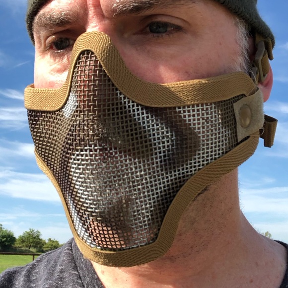 Airsoft Half Face / Throat Mesh Mask - Picture 7 of 14